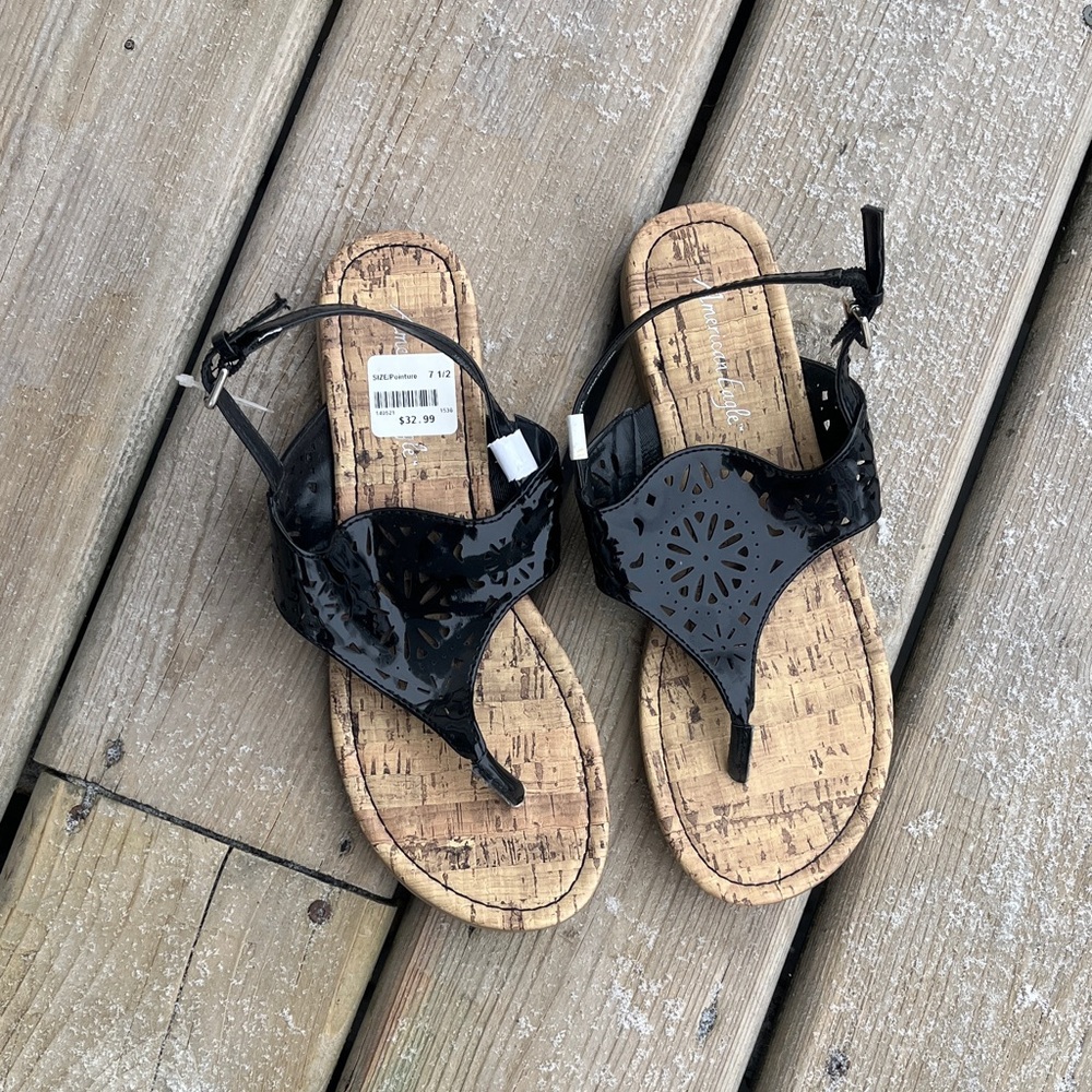 NWT American Eagle  Black Sandals